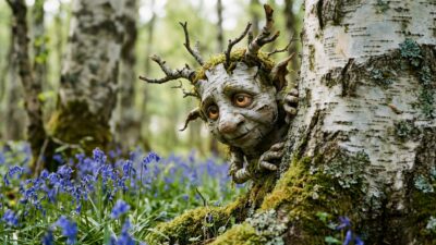 Birds singing in the forest