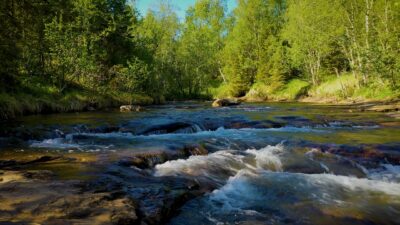 Calming sound of a river