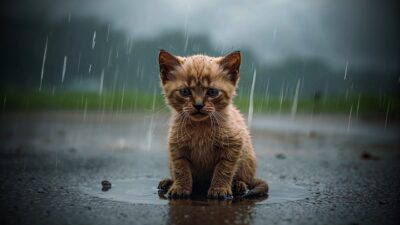 Rain sounds with thunder