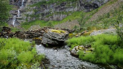 Relaxing mountain stream sounds