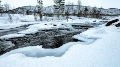 Winter river sound